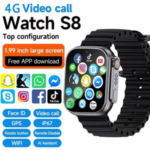 S8 Montre connectée Card, grand écran 1,99 pouces