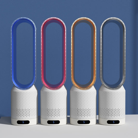 Anion Air Purification Fan Indoor Home Fan-free Blade Air Circulator Touch Screen Button
