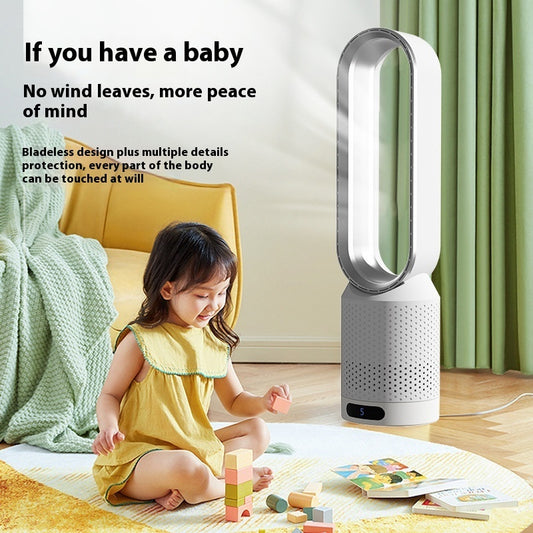 Anion Air Purification Fan Indoor Home Fan-free Blade Air Circulator Touch Screen Button