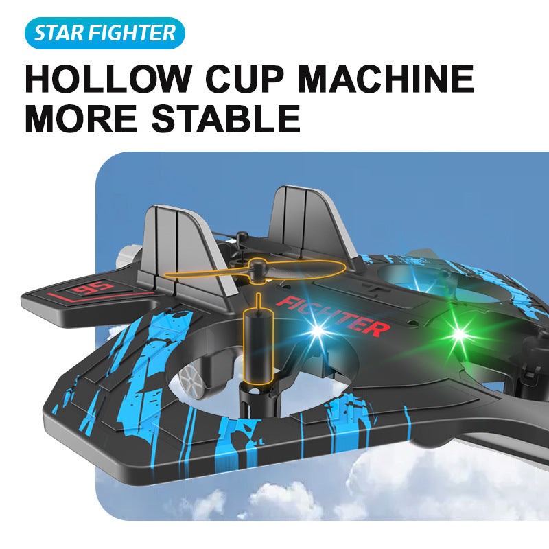 Drone Quadricoptère en Mousse Antichoc avec Lumières LED Colorées et Contrôle par Gravité