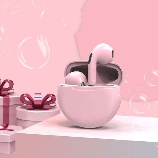 Casque Bluetooth J6 sans fil TWS, binaural, compact et pratique pour le sport.