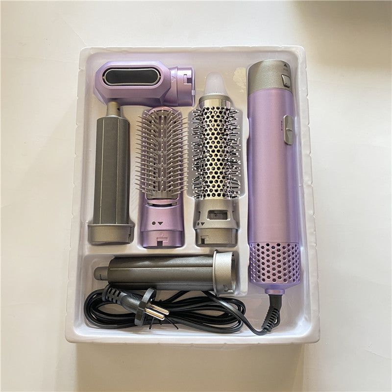 5-in-1 Hot Air Comb Curling Iron Styling Comb Hair Dryer
