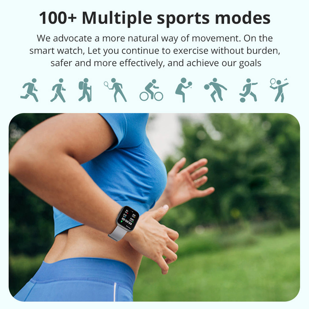 Montre Connectée Haut de Gamme – Cardiofréquencemètre, Appels, IP68
