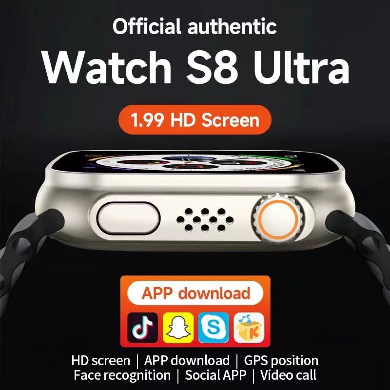 S8 Montre connectée Card, grand écran 1,99 pouces