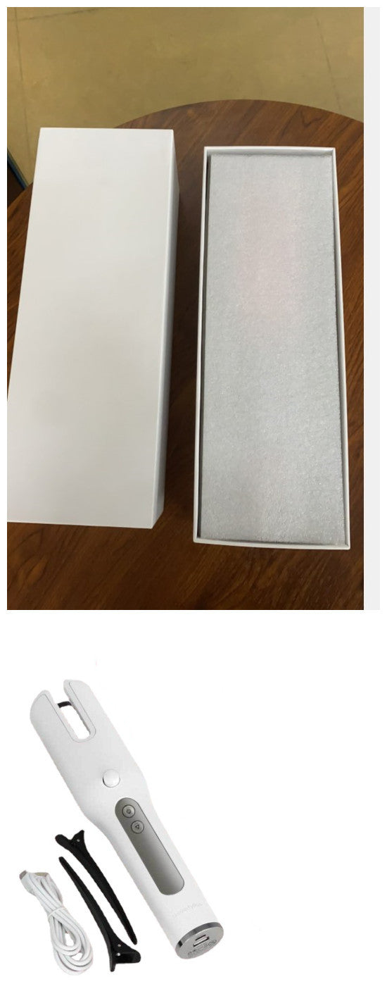 Sans fil Automatique Bigoudi USB LCD Écran En Céramique Chauffage Anti-perm Bigoudi