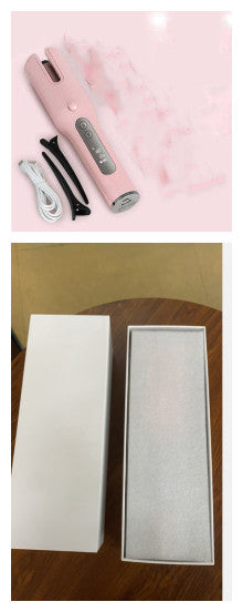 Sans fil Automatique Bigoudi USB LCD Écran En Céramique Chauffage Anti-perm Bigoudi