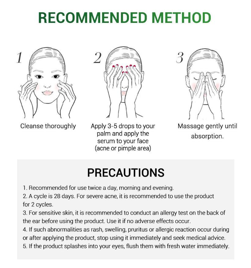 Sérum Traitement De l'acné Du Visage Essence Huile De Réparation