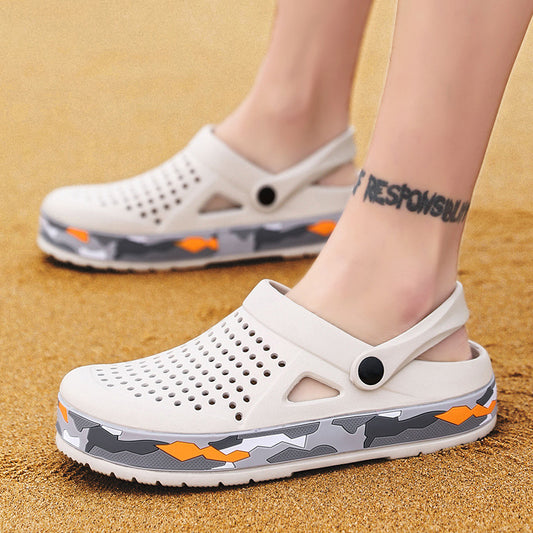 Sandales d'été avec Baotou – Chaussons antidérapants à semelle épaisse