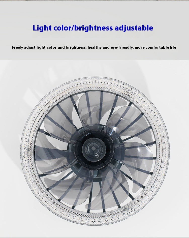 Plafonnier LED 2-en-1 avec Ventilateur Silencieux – Design Moderne et Télécommande