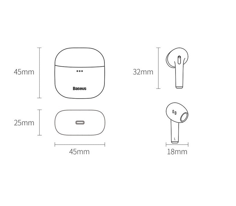 Double écouteurs Bluetooth sans fil TWS sport dans l'oreille