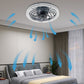 Plafonnier LED 2-en-1 avec Ventilateur Silencieux – Design Moderne et Télécommande