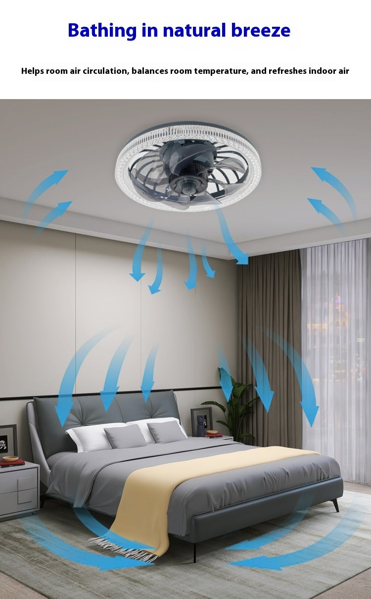 Plafonnier LED 2-en-1 avec Ventilateur Silencieux – Design Moderne et Télécommande