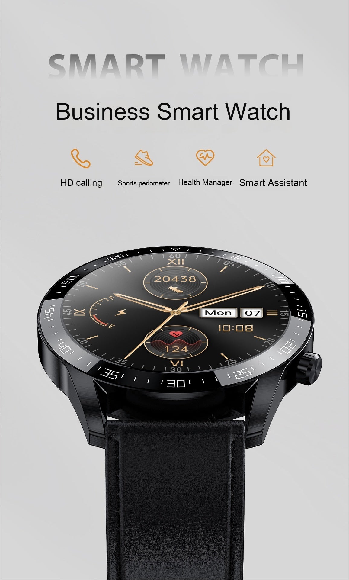 GT2 Smart Watch NFC Contrôle d'accès Bluetooth Sports Surveillance étanche Fréquence cardiaque Commande externe transfrontalière