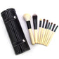 Barrel makeup brush set