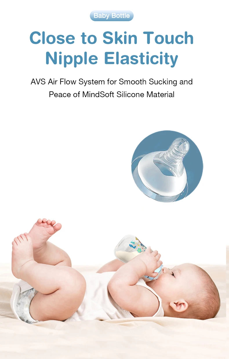 150/240ML Baby PP Bottle with Gravity Ball Newborn Baby Bottle with Handle Milk Bottle Baby Bottles Newborn Feeding Supplies