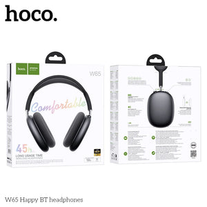 HOCO W65 New Bluetooth 5.4 Headphone Over Ear Big Earphones Hifi Audio Music Sport Gaming Headsets for Iphone Android With Mic
