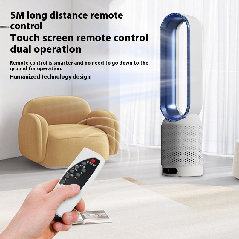 Anion Air Purification Fan Indoor Home Fan-free Blade Air Circulator Touch Screen Button