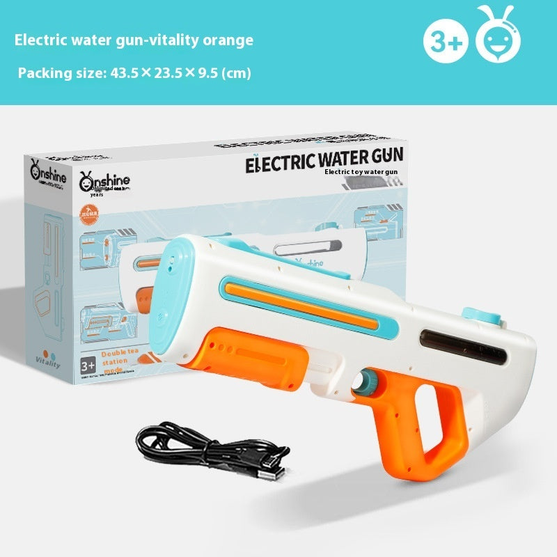 Pistolet à Eau Électrique avec Alimentation Automatique – Jouet d’Eau pour Enfants