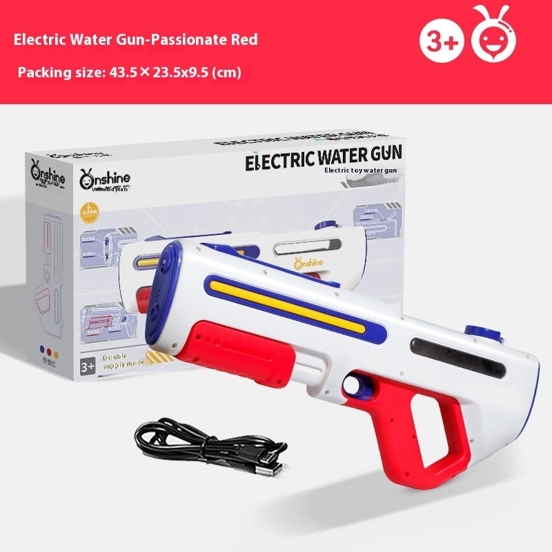 Pistolet à Eau Électrique avec Alimentation Automatique – Jouet d’Eau pour Enfants