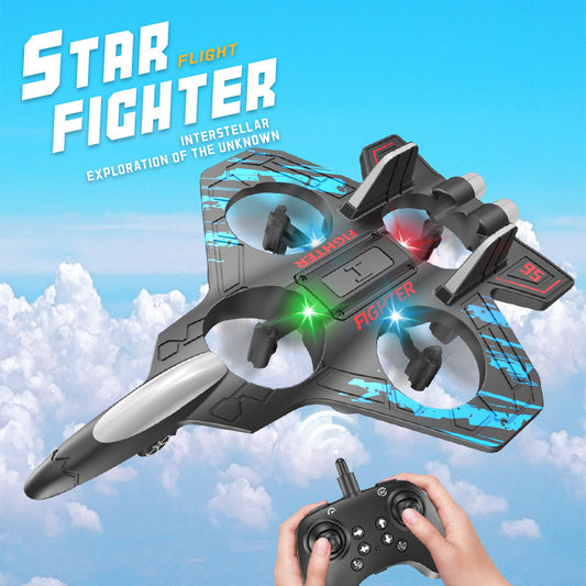 Drone Quadricoptère en Mousse Antichoc avec Lumières LED Colorées et Contrôle par Gravité